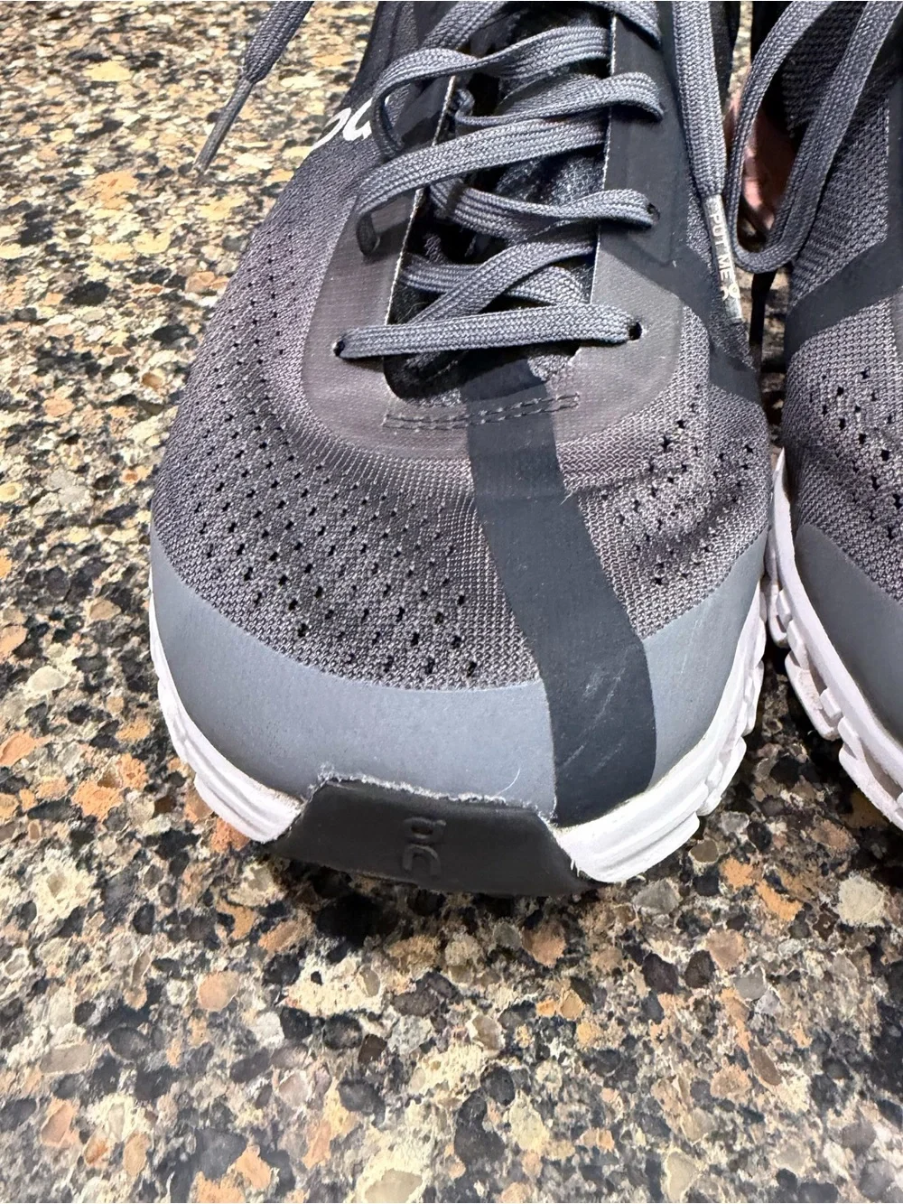 On Running Cloudtech Women's Gray and Pink Running Shoes 7.5